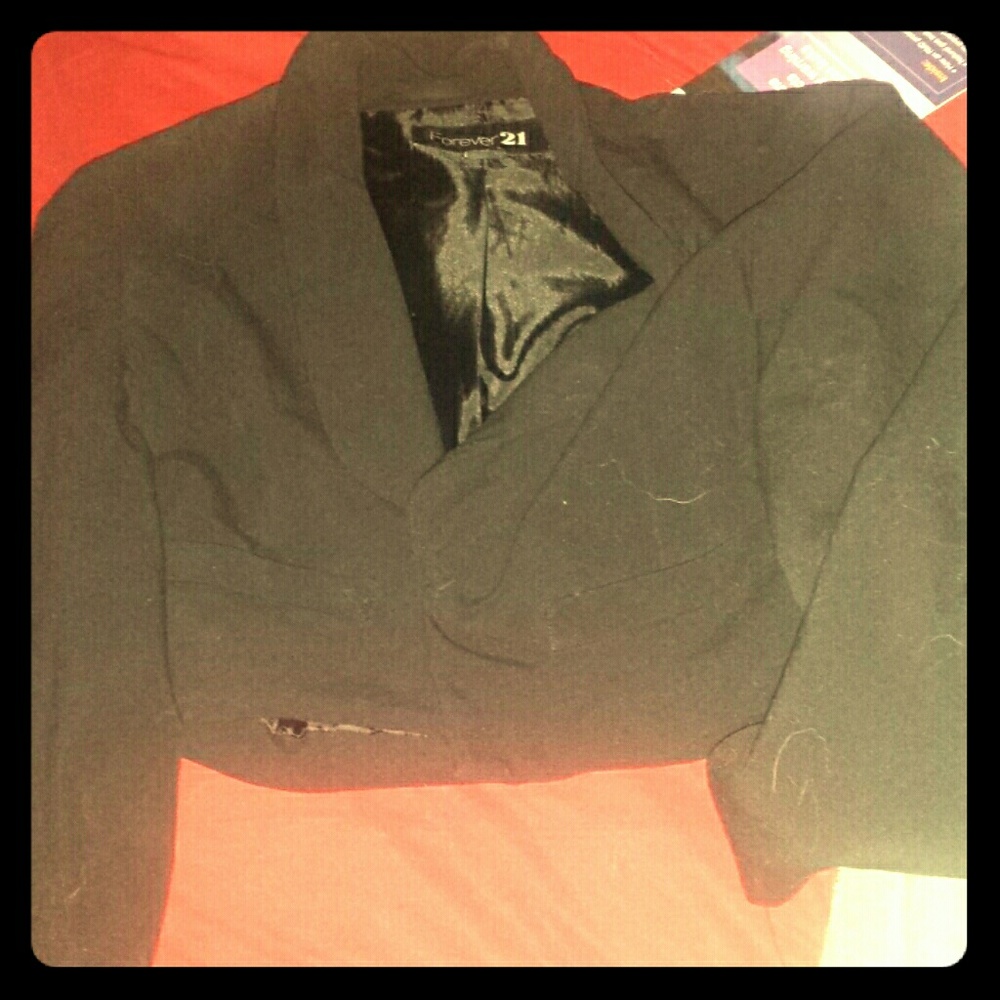 Black half jacket